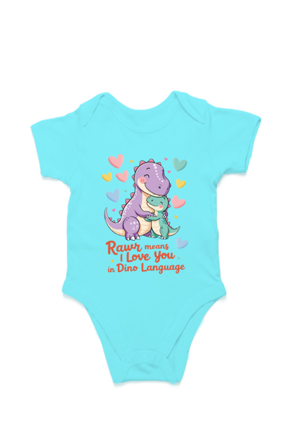 Baby Dinosaur Romper - 'Dino-Mite Baby' Design | Soft Cotton Toddler T-Shirt (Unisex)
