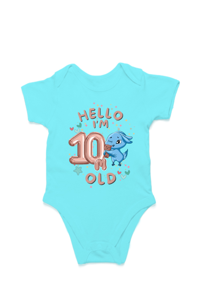 Adorable Baby Milestone Rompers | 10 months old |  Soft & Comfy Cotton