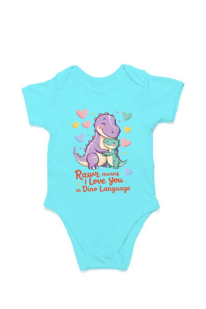 Baby Dinosaur Romper - 'Dino-Mite Baby' Design | Soft Cotton Toddler T-Shirt (Unisex)