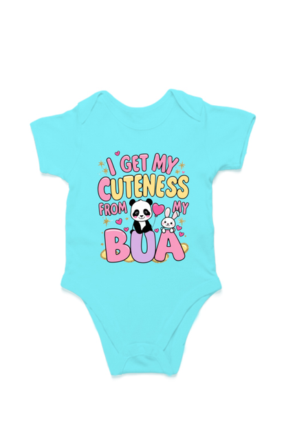 Adorable Bua-Themed Cotton Baby Romper – Custom-Made for Comfort and Style