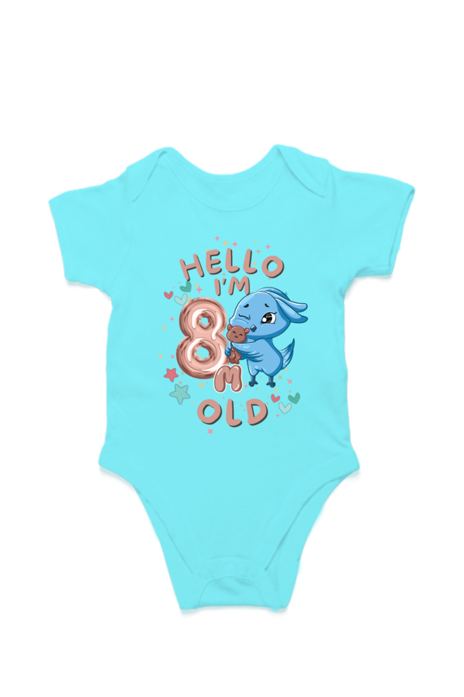 Adorable Baby Milestone Rompers | 8 months old | Soft & Comfy Cotton