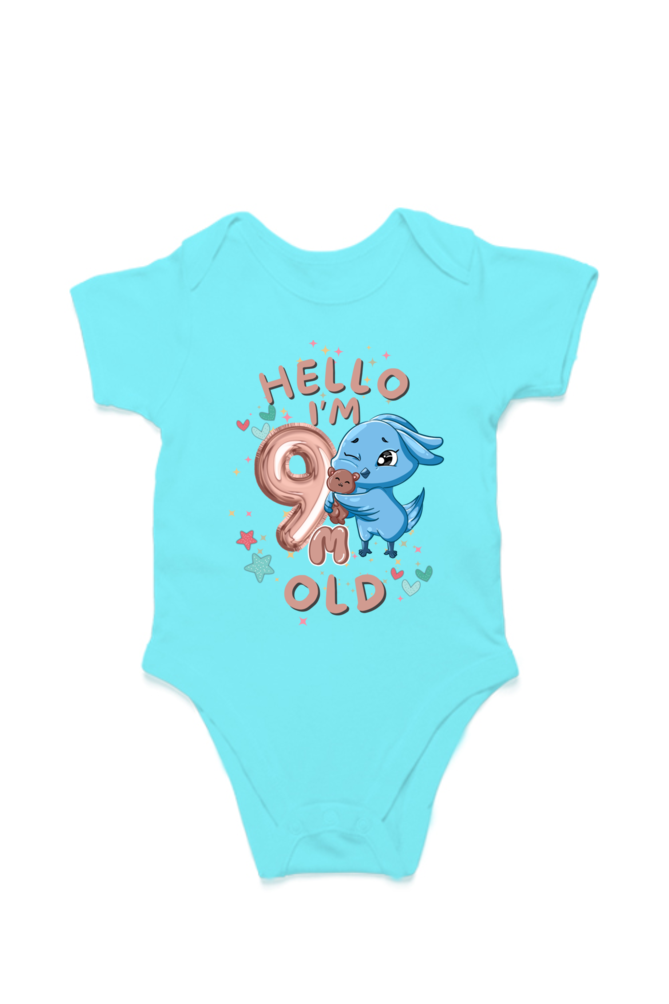 Adorable Baby Milestone Rompers | 9 months old |  Soft & Comfy Cotton