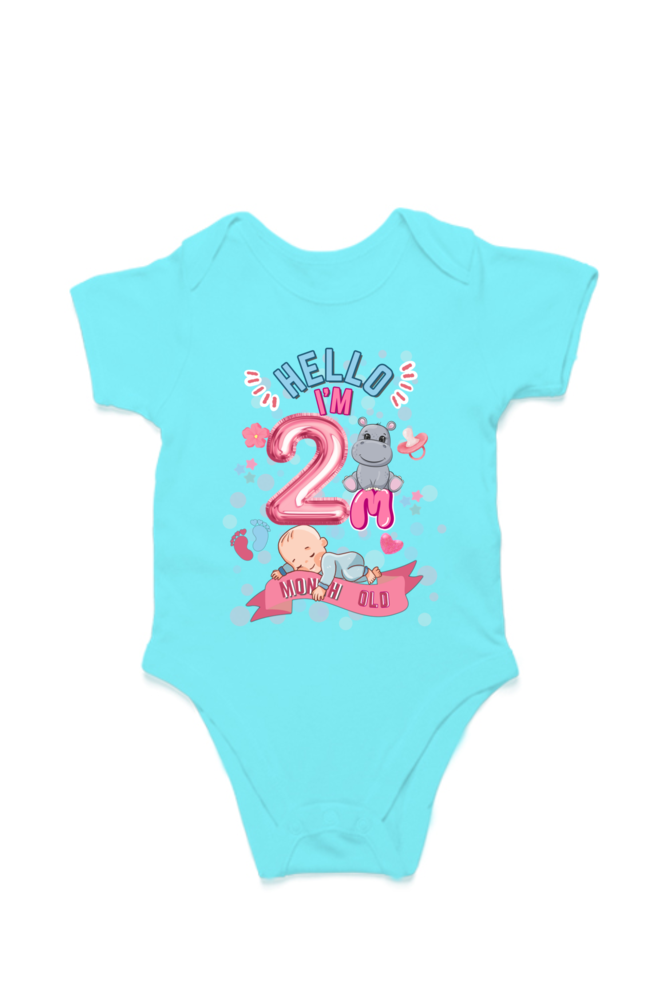 Adorable Baby Milestone Rompers | 2 months old |  Soft & Comfy Cotton