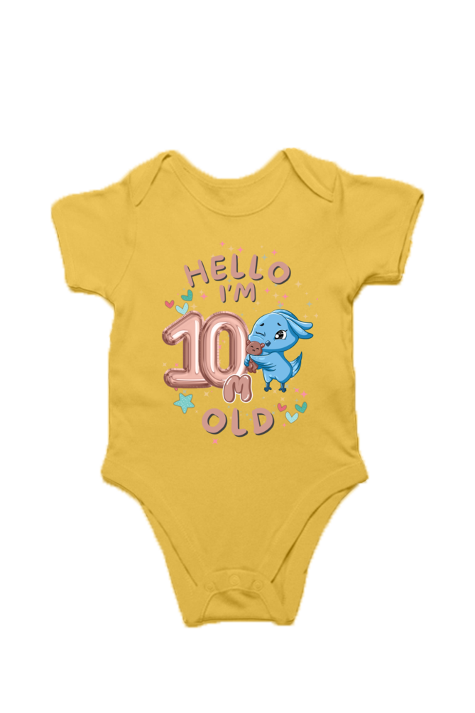 Adorable Baby Milestone Rompers | 10 months old |  Soft & Comfy Cotton