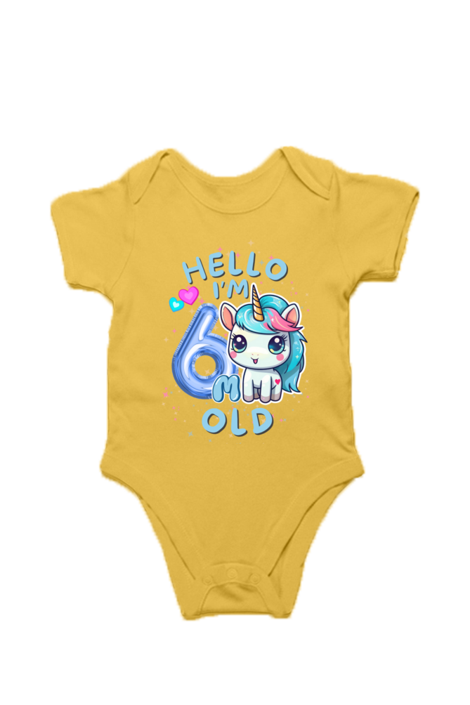 Adorable Baby Milestone Rompers | 6 month old | Soft & Comfy Cotton
