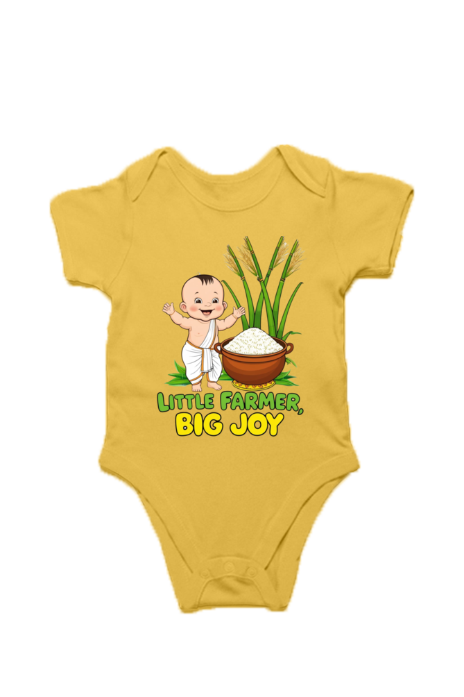 Little Farmer, Big Joy – Custom Pongal T-Shirt for Toddlers