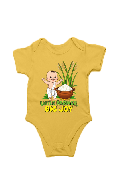 Little Farmer, Big Joy – Custom Pongal T-Shirt for Toddlers