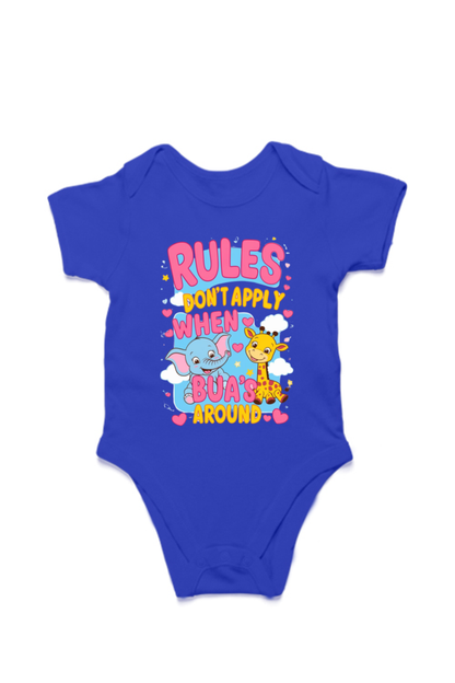 Adorable Bua-Themed Cotton Baby Romper – Custom-Made for Comfort and Style