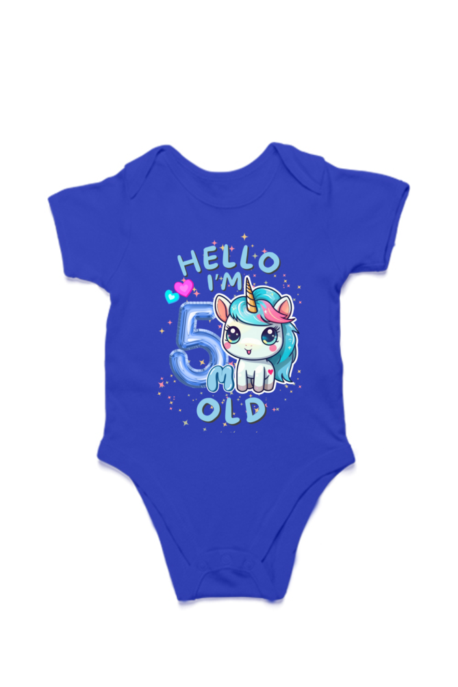 Adorable Baby Milestone Rompers | 5 month old | Soft & Comfy Cotton