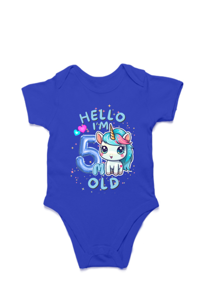 Adorable Baby Milestone Rompers | 5 month old | Soft & Comfy Cotton