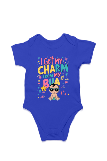 Adorable Bua-Themed Cotton Baby Romper – Custom-Made for Comfort and Style
