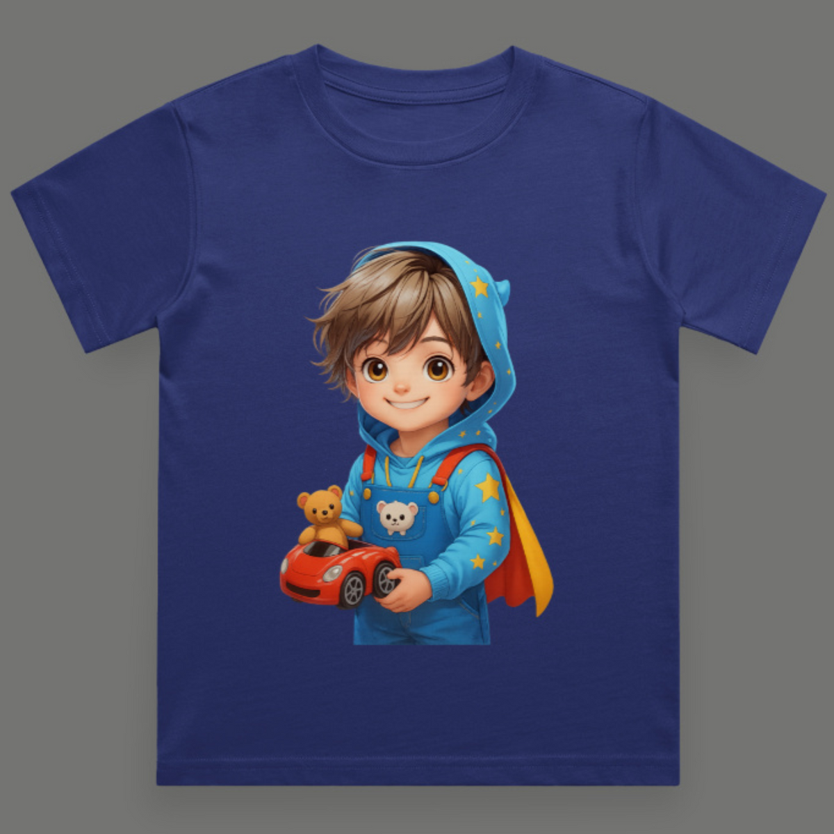Cute Anime Boy's Crew Neck T-Shirt
