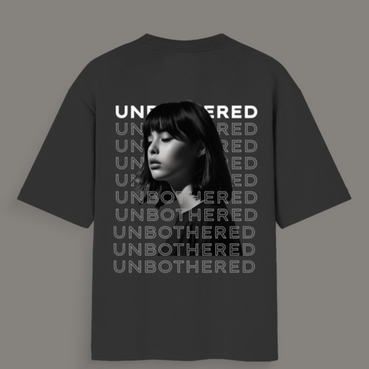 😌 Unbothered – Oversized Tee for the Chill Queens