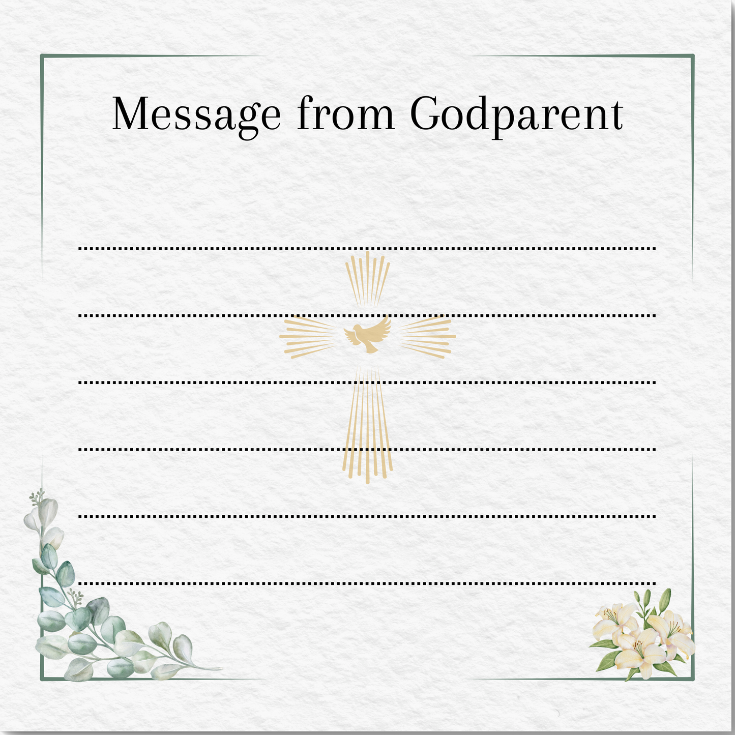 First Holy Communion Journal – Softcover Keepsake (8 x 8”, 30 Pages)