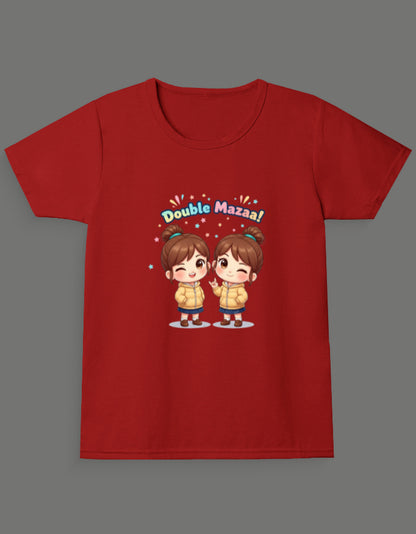 Double Mazaa - Twin Girl's T-Shirt