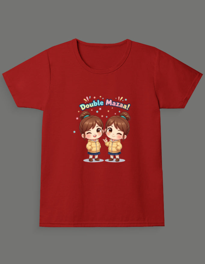 Double Mazaa - Twin Girl's T-Shirt