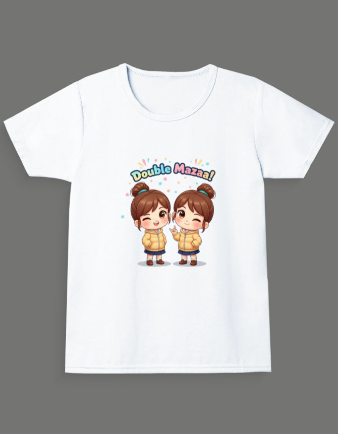 Double Mazaa - Twin Girl's T-Shirt