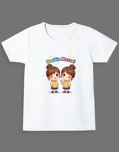 Double Mazaa - Twin Girl's T-Shirt