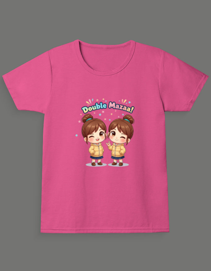 Double Mazaa - Twin Girl's T-Shirt