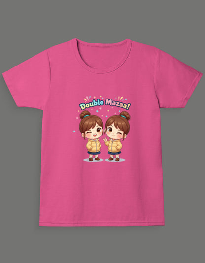 Double Mazaa - Twin Girl's T-Shirt