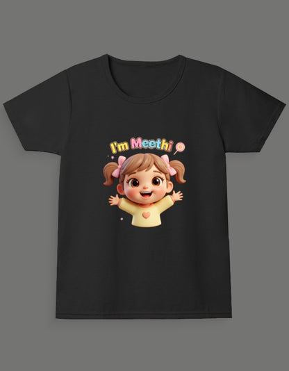 Twin Girl Tees – "I’m Meethi" & "I'm Namkeen" - Black