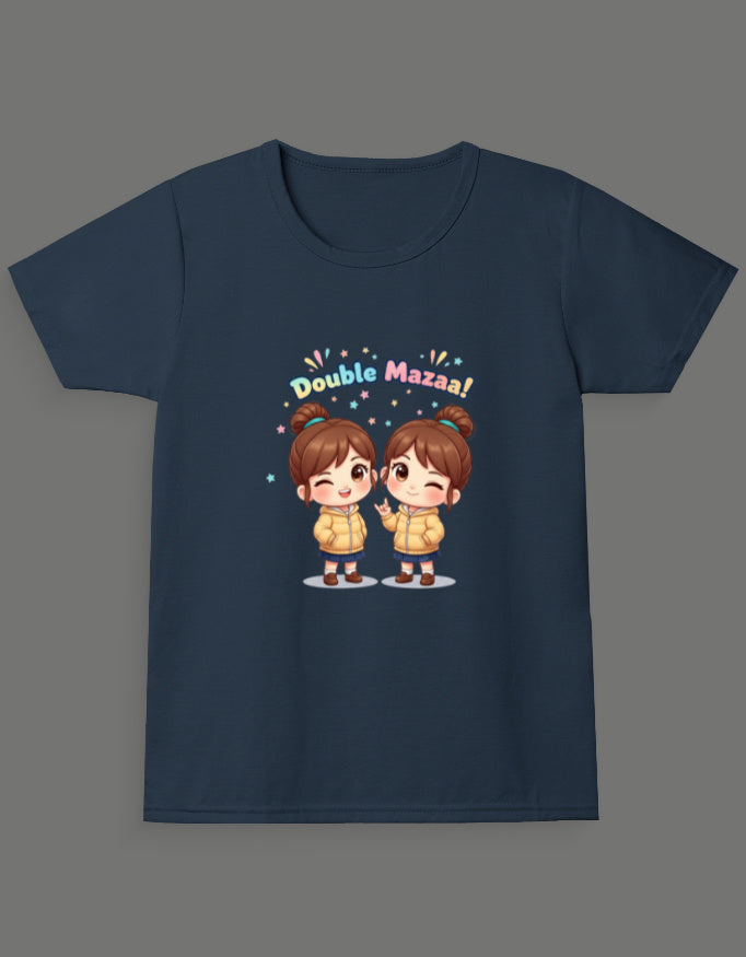Double Mazaa - Twin Girl's T-Shirt