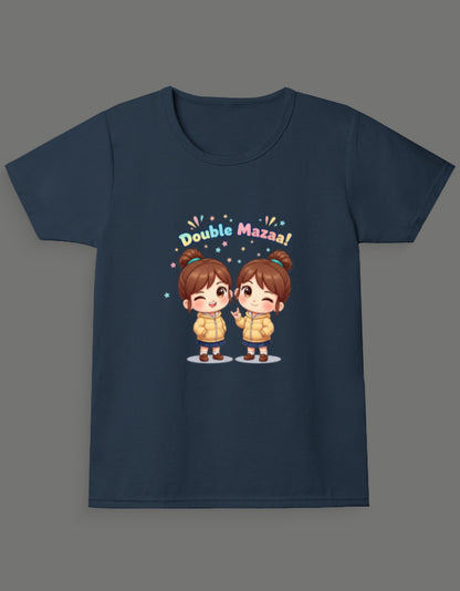 Double Mazaa - Twin Girl's T-Shirt