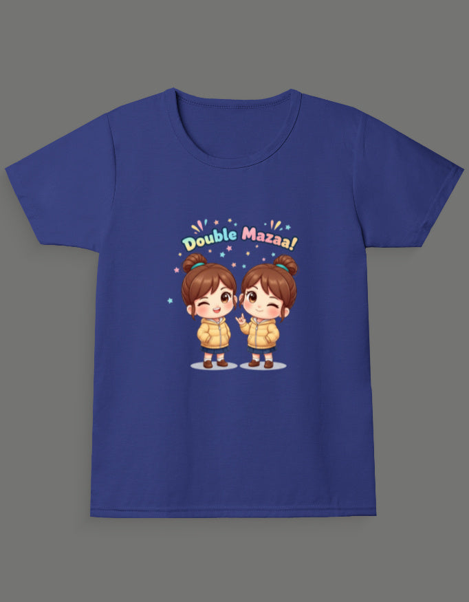 Double Mazaa - Twin Girl's T-Shirt
