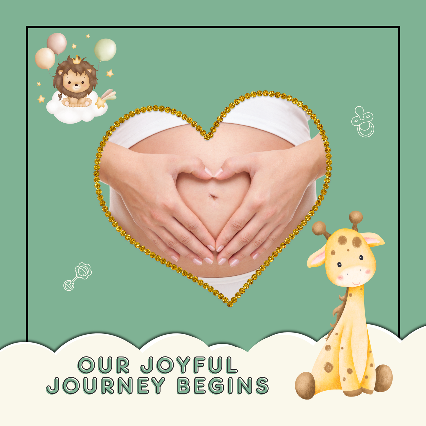 Jungle Theme Baby Memory Book – From Pregnancy to 1st Birthday (Unisex)