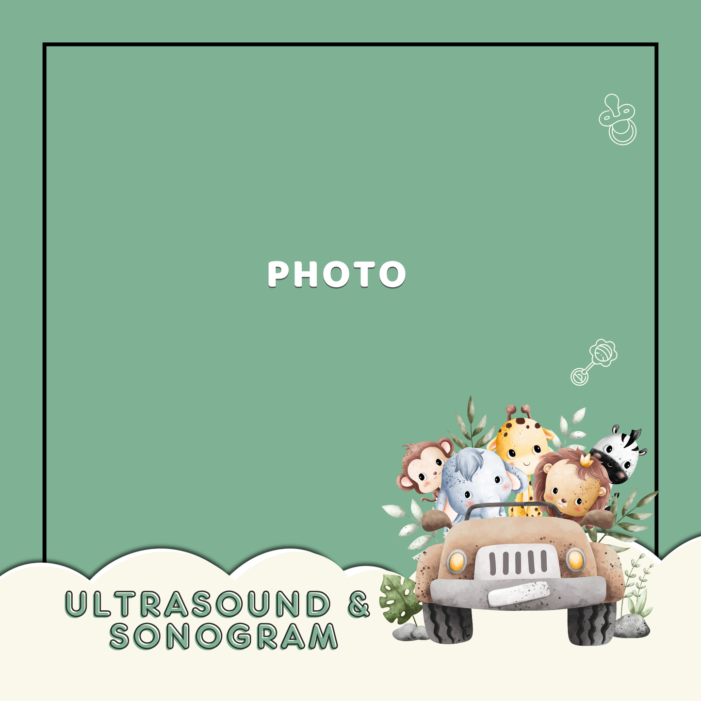 Jungle Theme Baby Memory Book – From Pregnancy to 1st Birthday (Unisex)