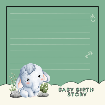 Jungle Theme Baby Memory Book – From Pregnancy to 1st Birthday (Unisex)