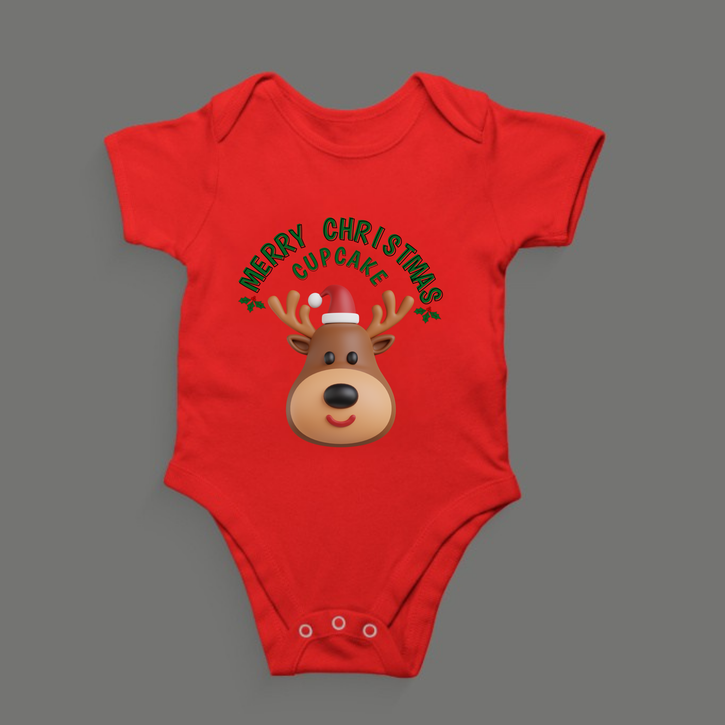 Merry Christmas Cupcake | Unisex Rompers