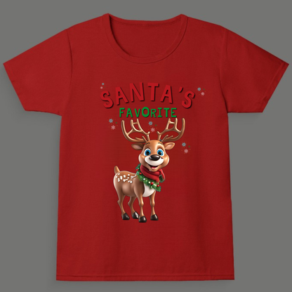 Santa’s Favourite Reindeer - Unisex Crew Neck T-Shirt