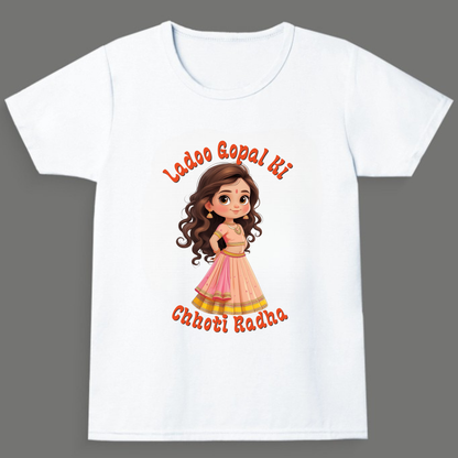 Ladoo Gopal Ki Chhoti Radha - Crew Neck T-Shirt