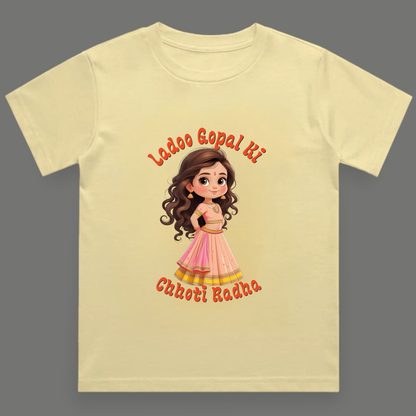 Ladoo Gopal Ki Chhoti Radha - Crew Neck T-Shirt