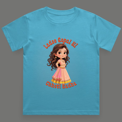 Ladoo Gopal Ki Chhoti Radha - Crew Neck T-Shirt