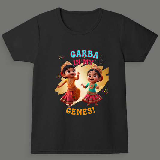 Garba in My Genes |  Unisex Cotton Festive Tee