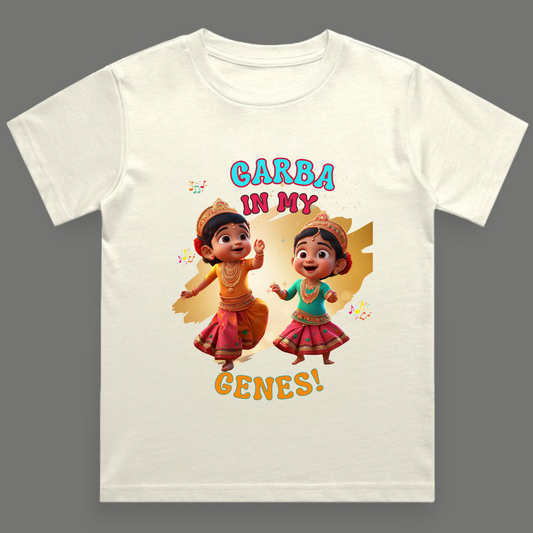 Garba in My Genes |  Unisex Cotton Festive Tee
