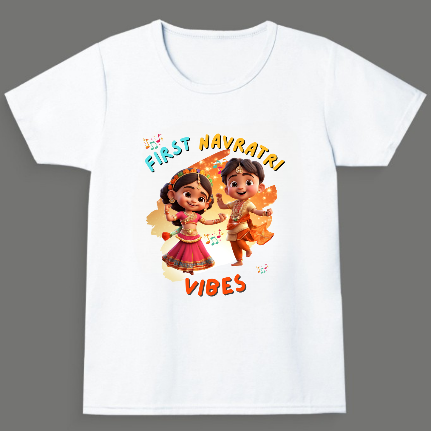 First Navratri Vibes |  Unisex Cotton Festive Tee