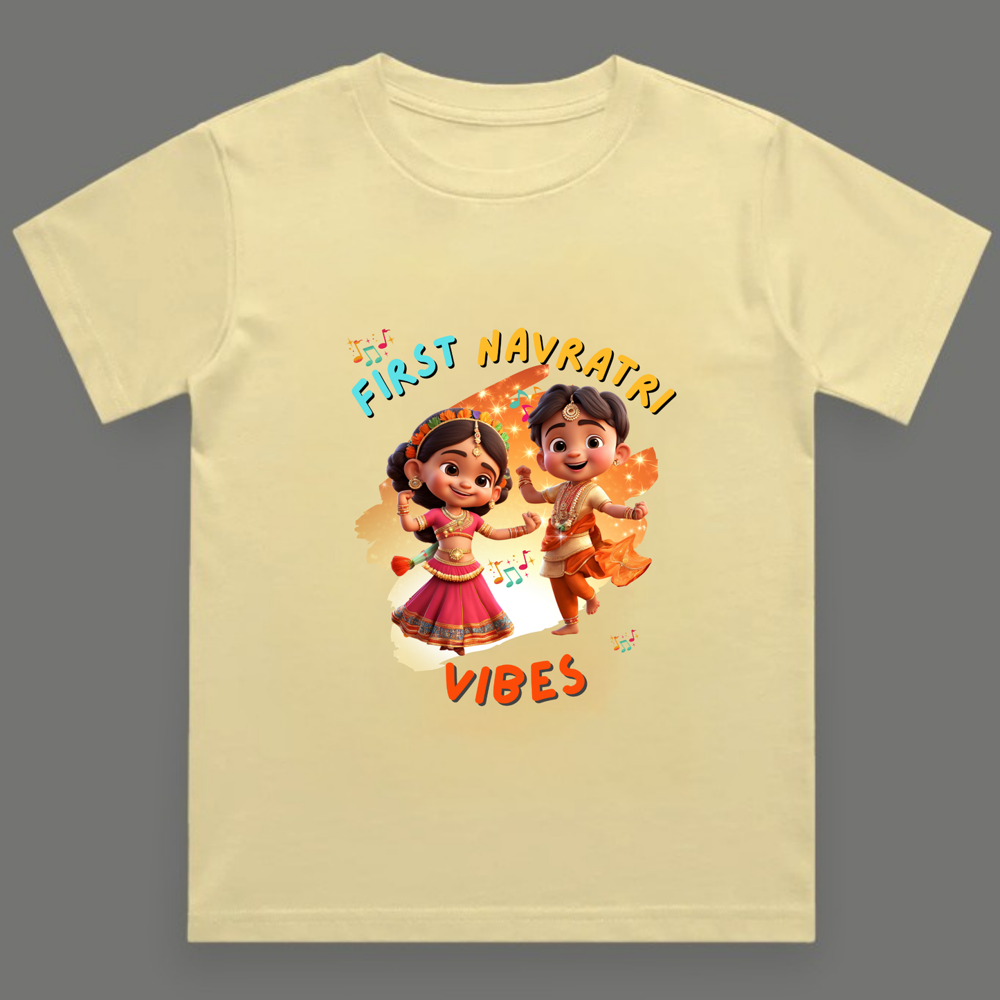 First Navratri Vibes |  Unisex Cotton Festive Tee