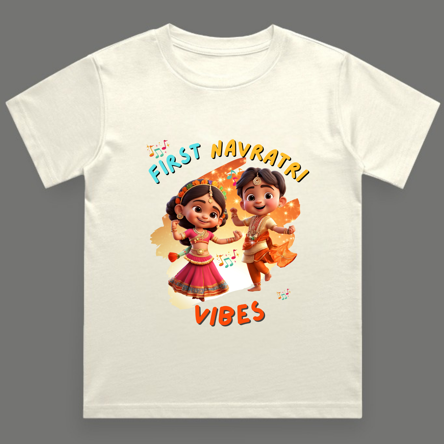 First Navratri Vibes |  Unisex Cotton Festive Tee