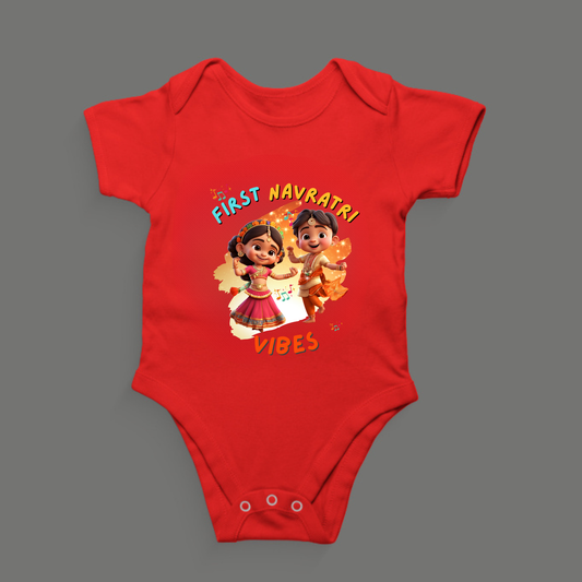 First Navratri Vibes |  Unisex Cotton Festive Kids Rompers
