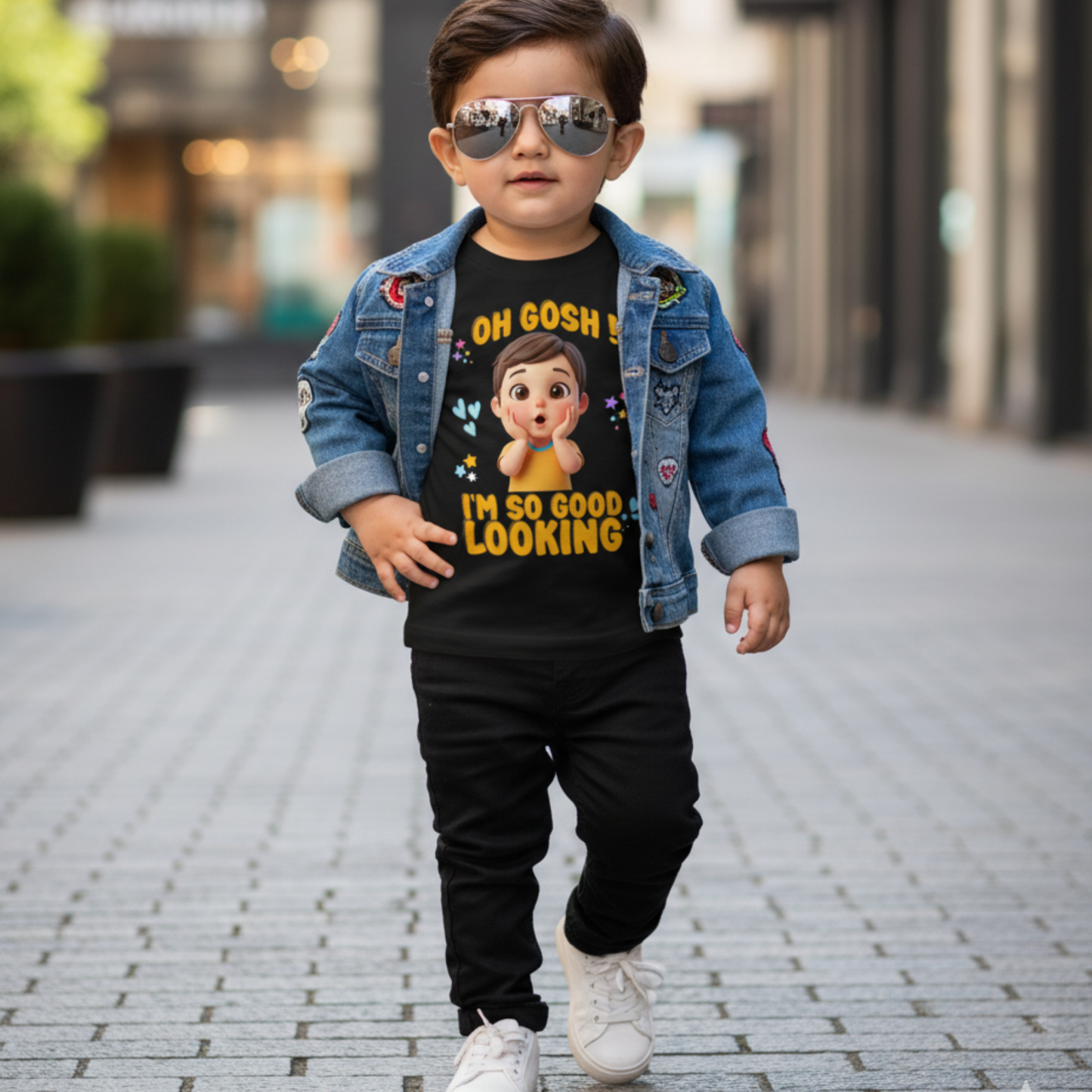 Oh Gosh, I’m so good looking - Boy's Crew Neck T-Shirt