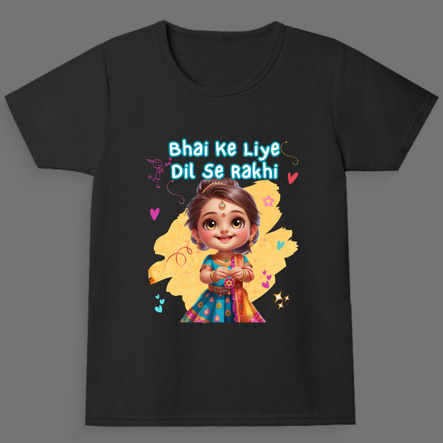 Bhai Ke Liye, Dil Se Rakhi – Girl's Crew Neck T-Shirt