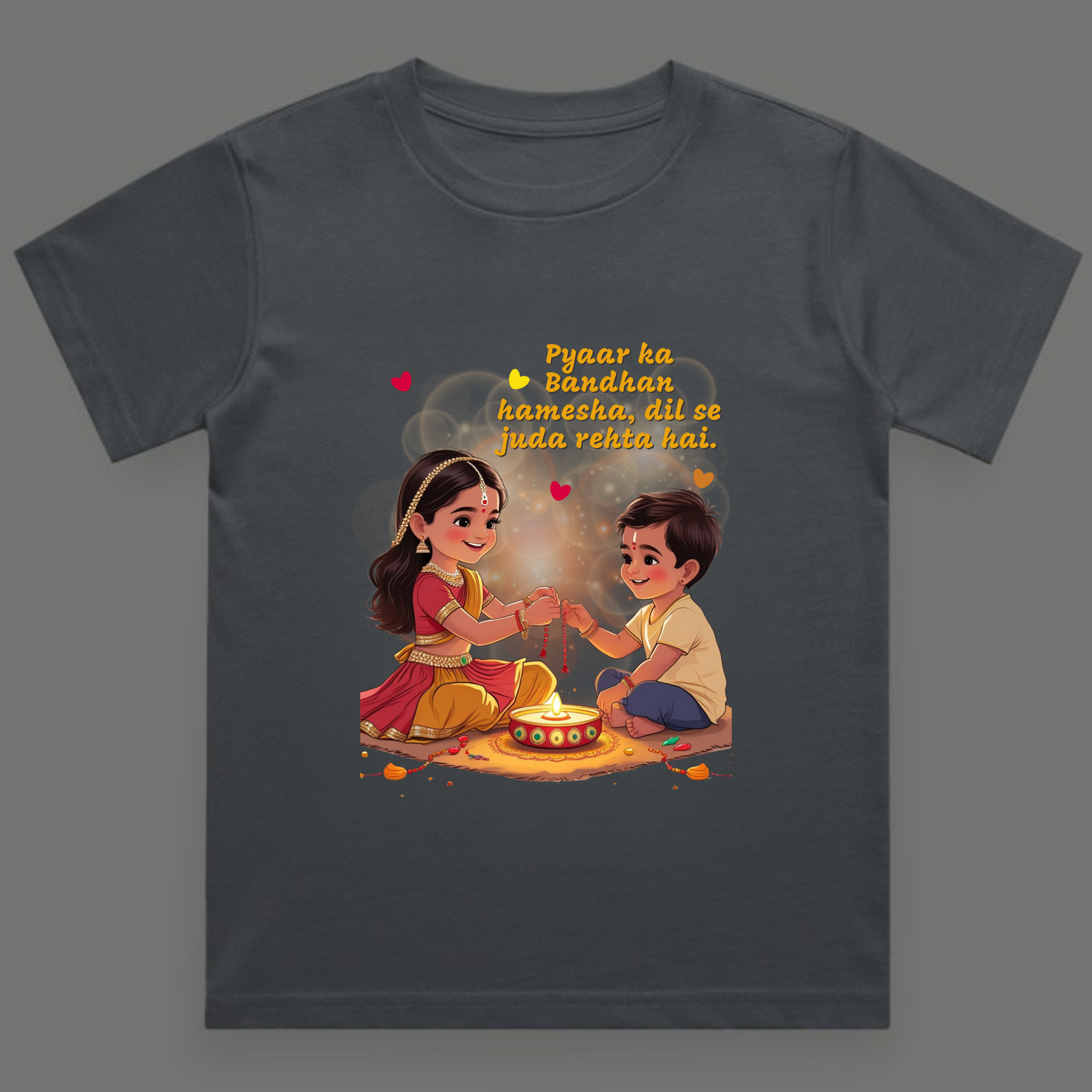 Pyaar Ka Bandhan Toddler Tee - Boy's Crew Neck T-Shirt