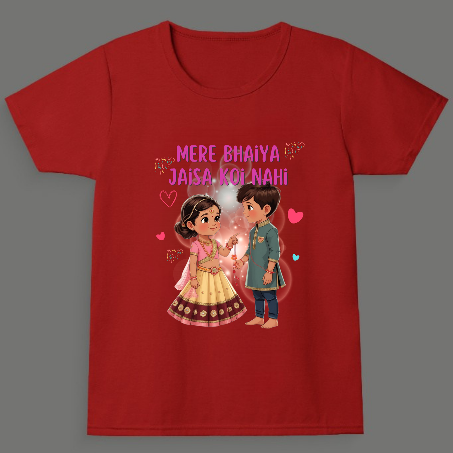 Mere Bhaiya Jaisa Koi Nahi - Girl's Crew Neck T-Shirt