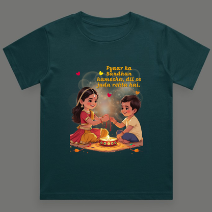 Pyaar Ka Bandhan Toddler Tee - Boy's Crew Neck T-Shirt