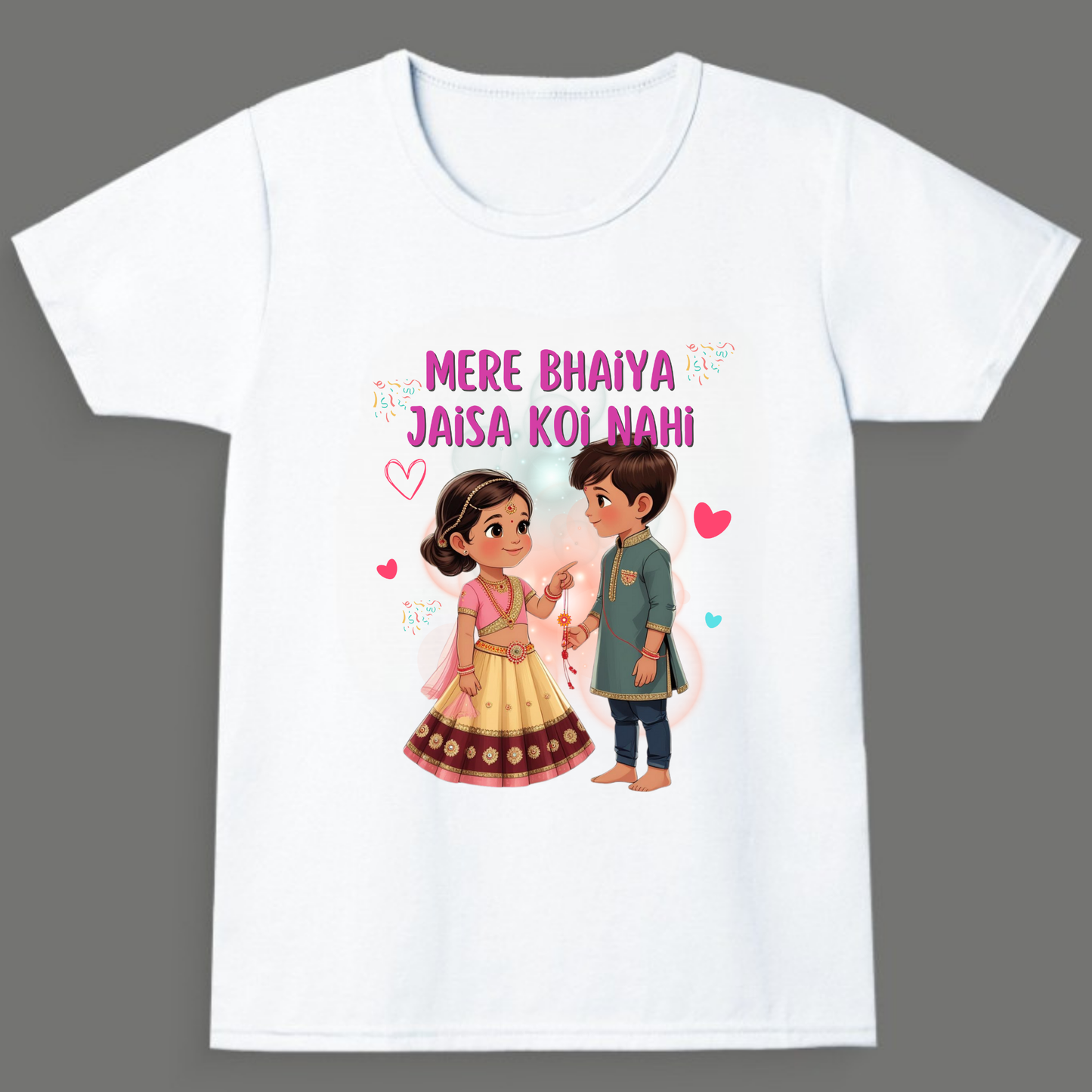 Mere Bhaiya Jaisa Koi Nahi - Girl's Crew Neck T-Shirt