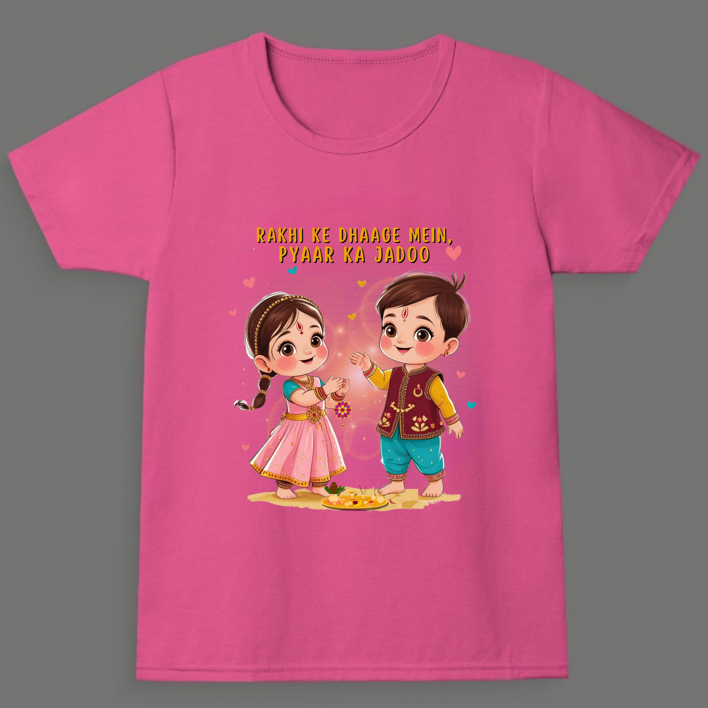 Rakhi ke Dhaage Mein, Pyaar Ka Jadoo- Girl's Crew Neck T-Shirt