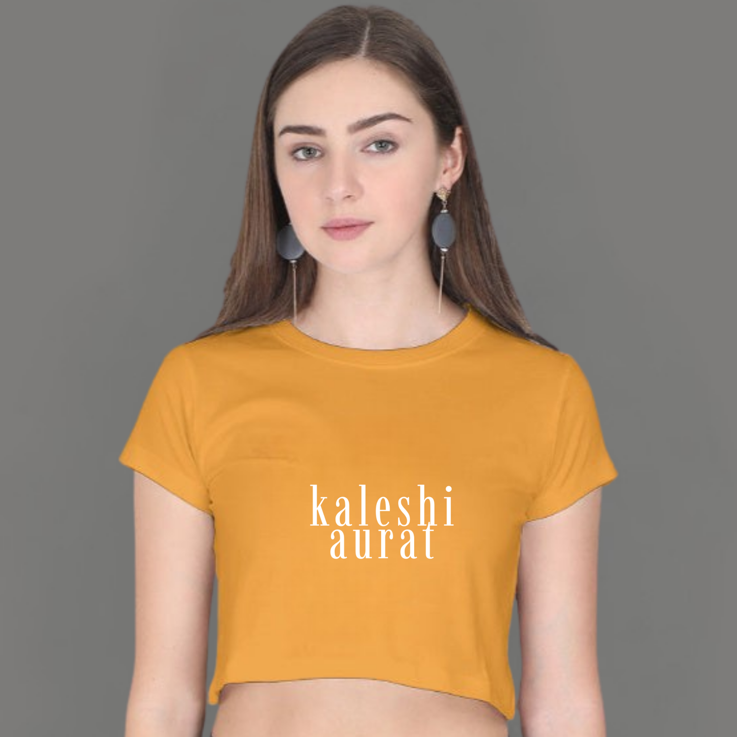 🔥 Kaleshi Aurat – Statement Crop Top for the Not-So-Mini You!
